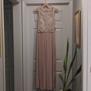 New David's Bridal Champagne Gown